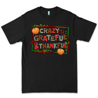 Black crazy grateful and thankful Premium Tee - AdoDesignShop