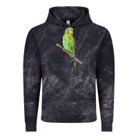 Cloud Black Budgeriar Bird Parrot Vintage Hoodie - LillyAllenDesigns