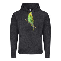 Vintage Black Budgeriar Bird Parrot Vintage Hoodie - LillyAllenDesigns