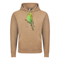 Vintage Coffee Budgeriar Bird Parrot Vintage Hoodie - LillyAllenDesigns