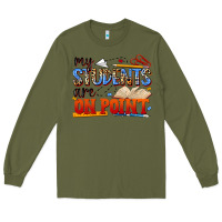 Army Green my students are on point Long Sleeve Tee - NancyCooperArtShop