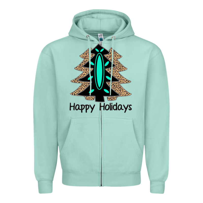 Happy Holidays Tree Zipper Hoodie by Bettercallsaul | Teevron