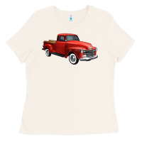 Bone western red truck right 34 view 1 Ladies Tee - FaDigitalArtStudio
