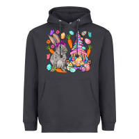 Smoke Easter gnome and rabbit Easter Day Heavyweight Hoodie - HowdyJamesFarm
