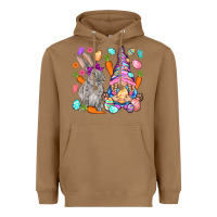 Toasted Coconut Easter gnome and rabbit Easter Day Heavyweight Hoodie - HowdyJamesFarm