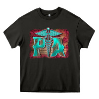Asphalt physician medical symbol assistant nurse background Heavy Core Tee - BarkalooDesign