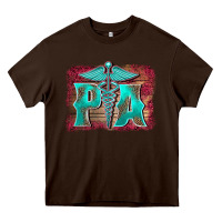 Chocolate Brown physician medical symbol assistant nurse background Heavy Core Tee - BarkalooDesign