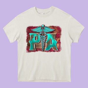 Physician Medical Symbol Assistant Nurse Background Heavy Core Tee Designed By Barkaloodesign