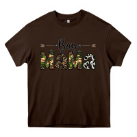 Chocolate Brown boy mama Heavy Core Tee - CowhideDigitalArt