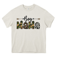 Cream boy mama Heavy Core Tee - CowhideDigitalArt