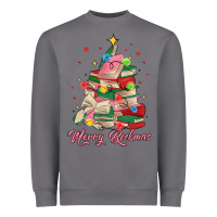 Storm merry bookmas christmas book tree Heavyweight Sweatshirt - MaliasSmallBusiness