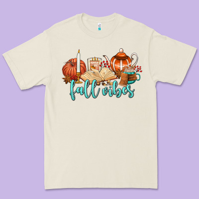Fall Vibes Premium Tee Designed By Adodesignshop