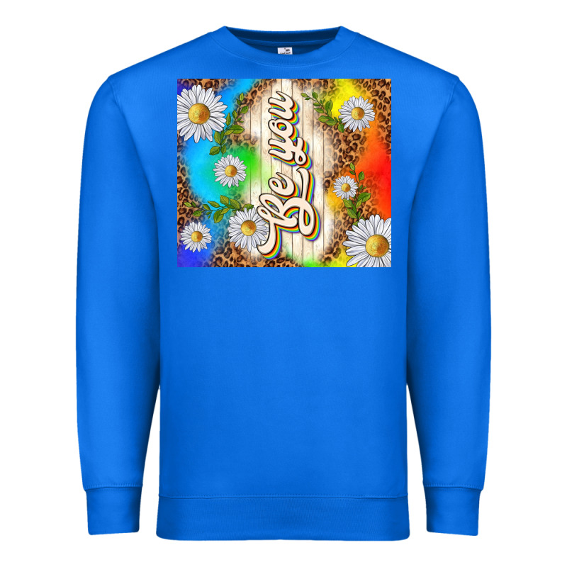 Be You With Daisies Premium Sweatshirt by TumblerDesignByShophia | Teevron