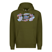 Army Green mom vocabulary libbey glass Premium Hoodie - TumblerDesignByShophia