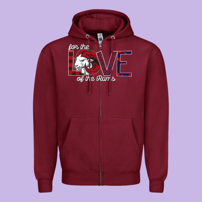 For The Love Of The Rams Zipper Hoodie Designed By Bettercallsaul