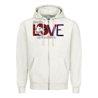 Oatmeal Heather For the Love of the Rams Zipper Hoodie - Bettercallsaul