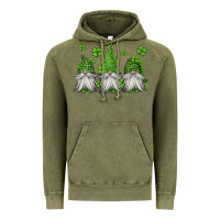 Vintage Olive st patricks gnomes Vintage Hoodie - Jasminsmagicworld