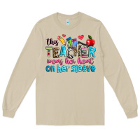 Mushroom this teacher wears her her on her sleeve Long Sleeve Tee - NancyCooperArtShop