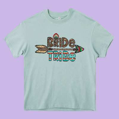 Bride Tribe Heavy Core Tee Designed By Cowhidedigitalart