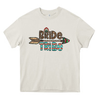 Cream bride tribe Heavy Core Tee - CowhideDigitalArt