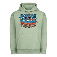 Pigment Oil Green Boom boom Mama Mother's Day Urban Hoodie - FaDigitalArtStudio