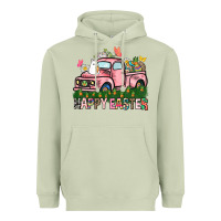 Matcha Happy Easter Day truck Heavyweight Hoodie - HowdyJamesFarm