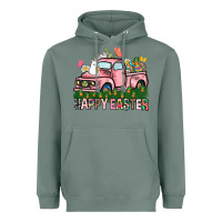 Sage Happy Easter Day truck Heavyweight Hoodie - HowdyJamesFarm