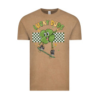 Vintage Coffee lucky dude Vintage Tee - MaliasSmallBusiness