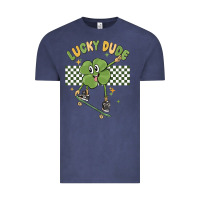 Vintage Denim lucky dude Vintage Tee - MaliasSmallBusiness