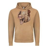 Vintage Camel american yorkshire pig face Vintage Hoodie - LillyAllenDesigns