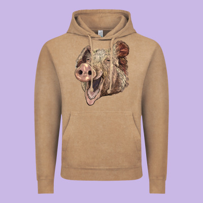 American Yorkshire Pig Face Vintage Hoodie Designed By Lillyallendesigns