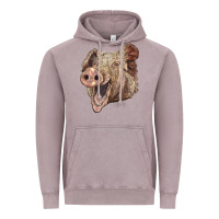Vintage Zinc american yorkshire pig face Vintage Hoodie - LillyAllenDesigns
