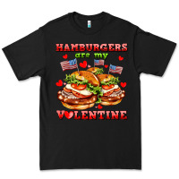 Black hamburger are my valentine Premium Tee - AdoDesignShop