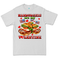Dove Grey hamburger are my valentine Premium Tee - AdoDesignShop