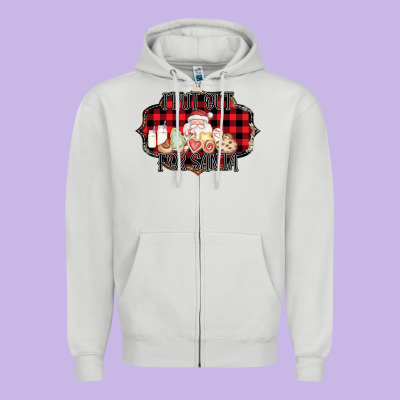 I Put Out For Santa Zipper Hoodie Designed By Bettercallsaul