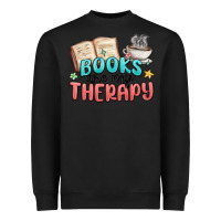 Black books are my therapy Heavyweight Sweatshirt - MaliasSmallBusiness