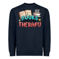 Navy books are my therapy Heavyweight Sweatshirt - MaliasSmallBusiness