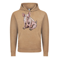 Vintage Coffee american yorkshire pig Vintage Hoodie - LillyAllenDesigns