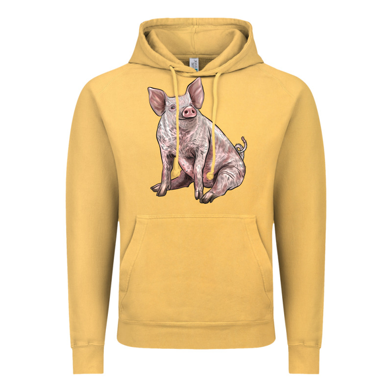 American Yorkshire Pig Vintage Hoodie by LillyAllenDesigns | Teevron