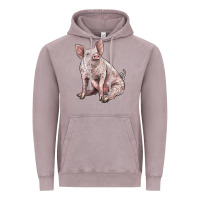 Vintage Zinc american yorkshire pig Vintage Hoodie - LillyAllenDesigns