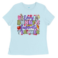 Baby Blue Easter Day Every bunny's favorite Teacher Ladies Tee - OliviaCreatesArt