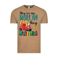Vintage Coffee they see me rollin' they hatin' Vintage Tee - MaliasSmallBusiness