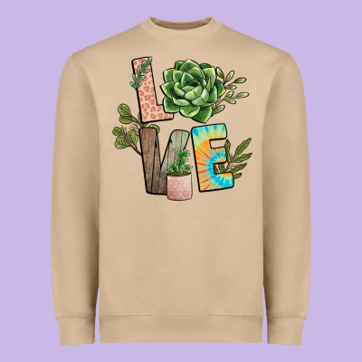 Plant Love Heavyweight Sweatshirt Designed By Nancycooperartshop