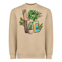Mushroom plant love Heavyweight Sweatshirt - NancyCooperArtShop