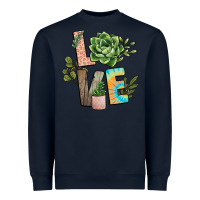 Navy plant love Heavyweight Sweatshirt - NancyCooperArtShop