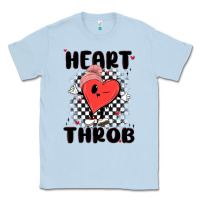 Dusty Blue heart throb Classic Tee - MaliasSmallBusiness
