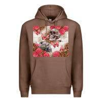 Chestnut skulls and roses tumbler Premium Hoodie - TumblerDesignByShophia