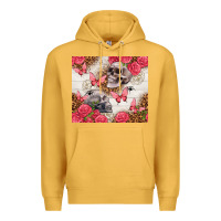Mustard skulls and roses tumbler Premium Hoodie - TumblerDesignByShophia