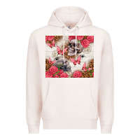 Pale Pink skulls and roses tumbler Premium Hoodie - TumblerDesignByShophia