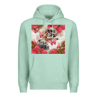 Seafoam skulls and roses tumbler Premium Hoodie - TumblerDesignByShophia